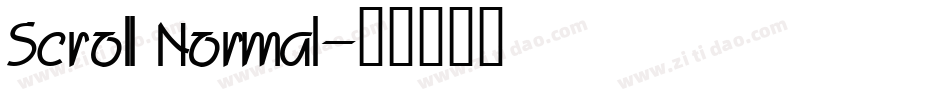 Scroll Normal字体转换